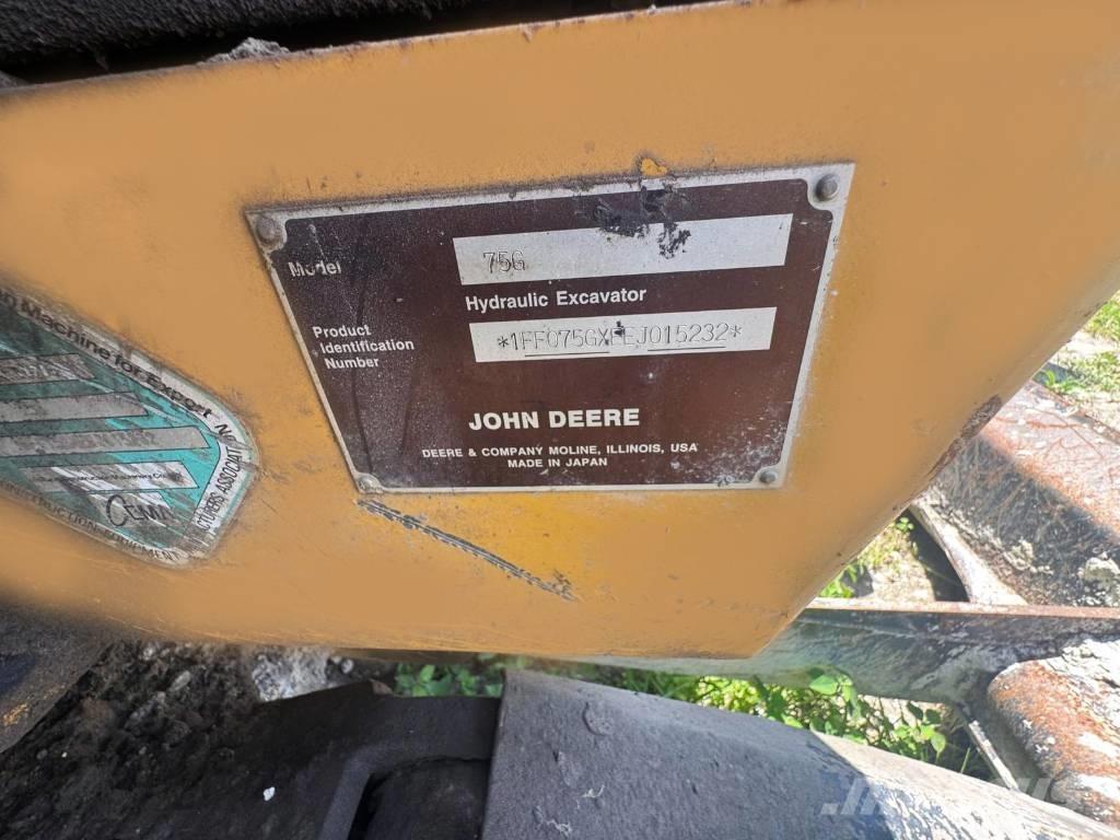 John Deere 75 G Mini ekskavatoriai < 7 t