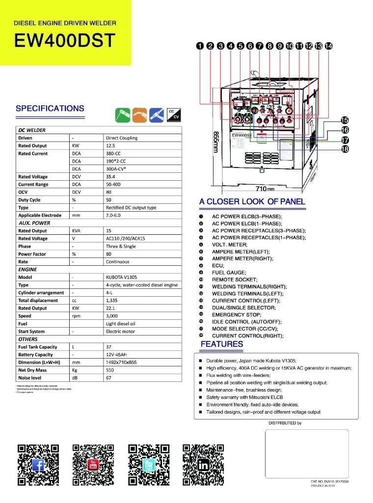Denyo DLW 400 ESW Suvirinimo technika