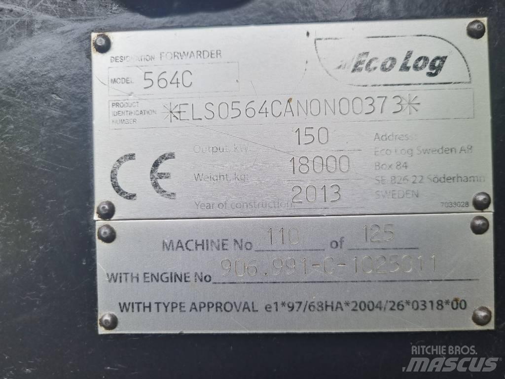 Eco Log 564 C Naudoti miškovežiai (Forvarderiai)