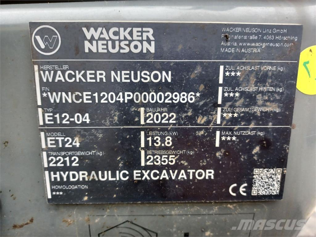 Wacker Neuson ET24 Vikšriniai ekskavatoriai