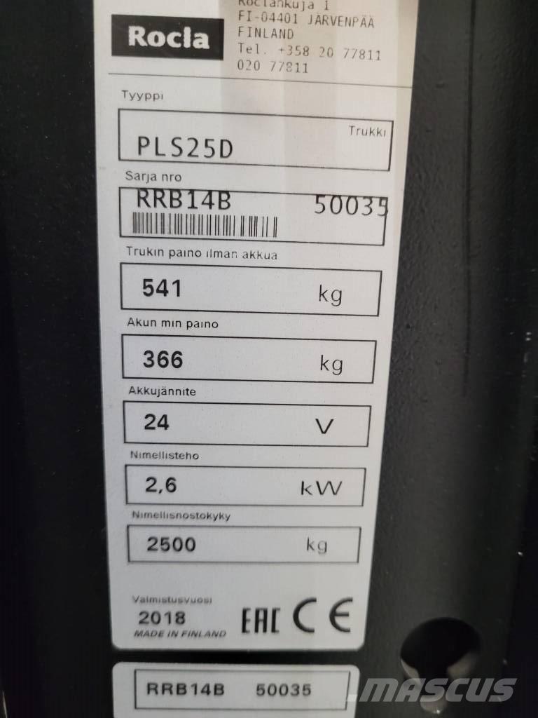 Rocla PLS25D Mažų aukščių užsakytų prekių krautuvai