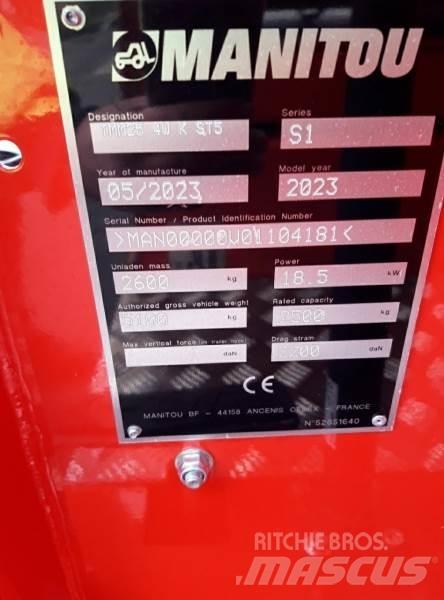 Manitou TMM25 4W Ant sunkvežimių montuojami šakiniai krautuvai