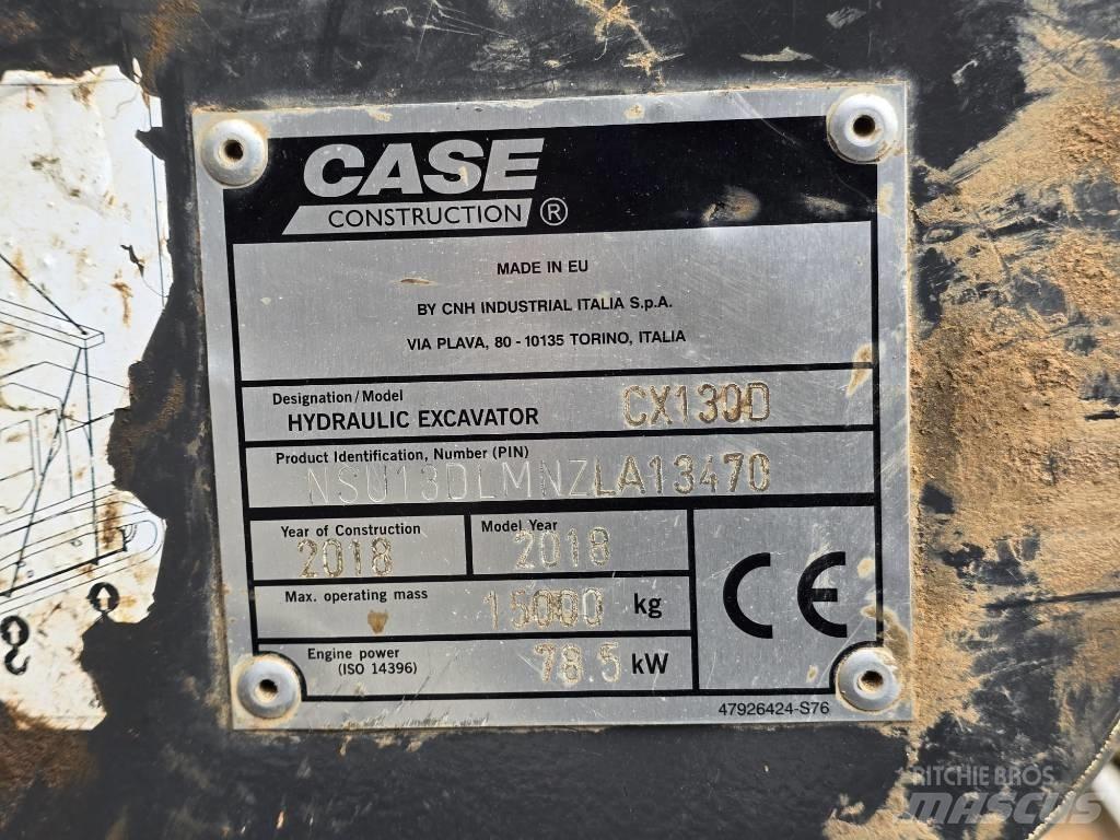 Case CX130 D Vikšriniai ekskavatoriai