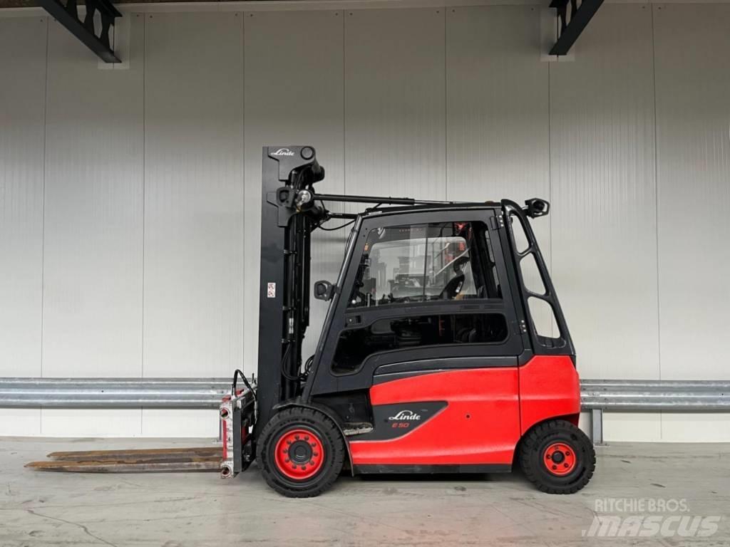 Linde E 50 Elektriniai šakiniai krautuvai