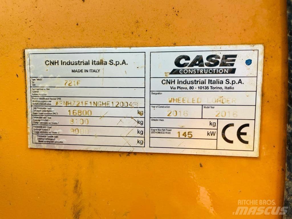 CASE 721 F Naudoti ratiniai krautuvai