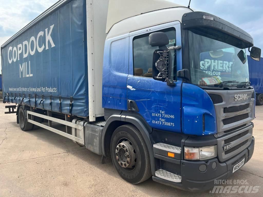 Scania P 230 Priekabos su tentu