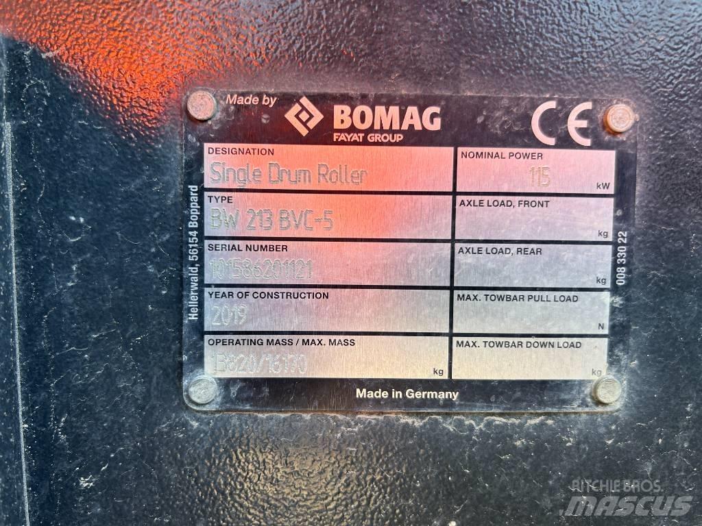 Bomag BW 213 Vieno būgno volai