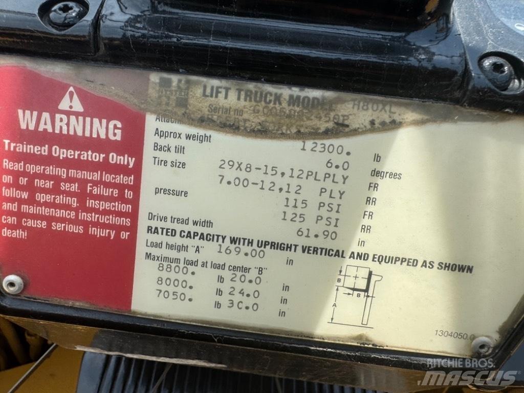 Hyster H 80 XL Šakiniai krautuvai - Kita