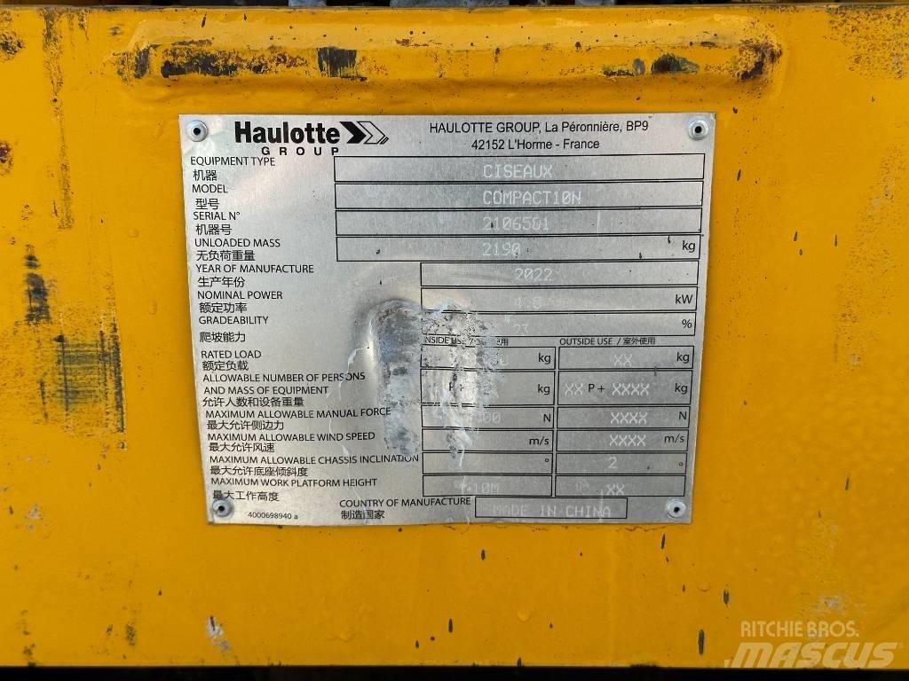 Haulotte COMPACT 10N Žirkliniai keltuvai