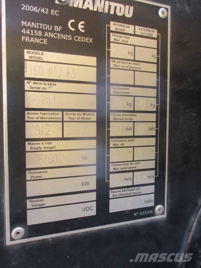 Manitou 160 ATJ Alkūniniai keltuvai