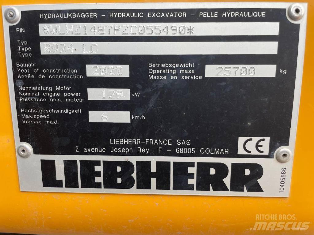 Liebherr R924 G8 Vikšriniai ekskavatoriai