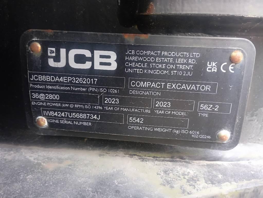 JCB JCB 56Z-2 Mini ekskavatoriai < 7 t