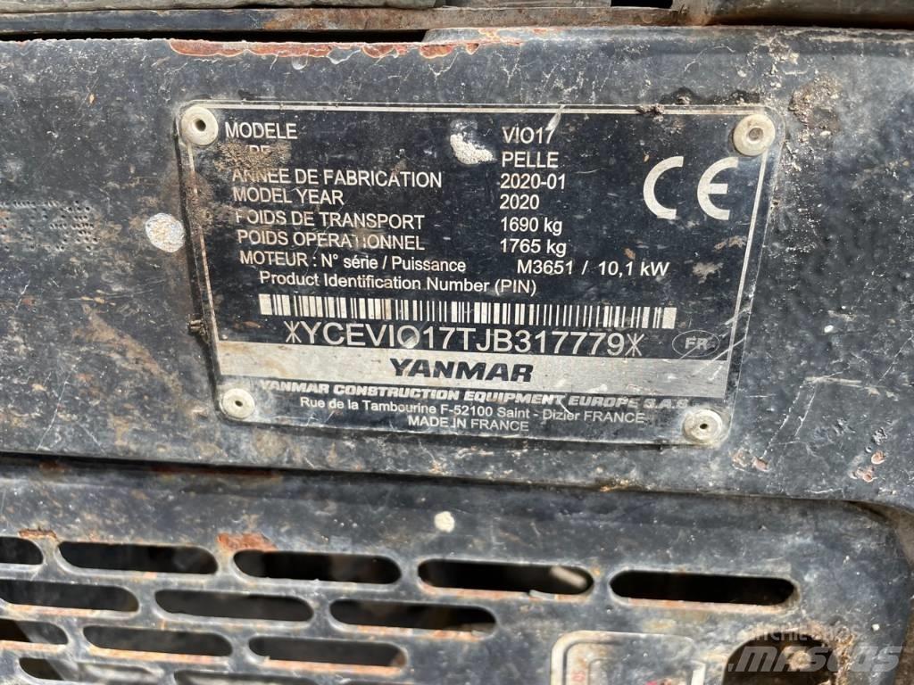 Yanmar Vio 17 U Mini ekskavatoriai < 7 t