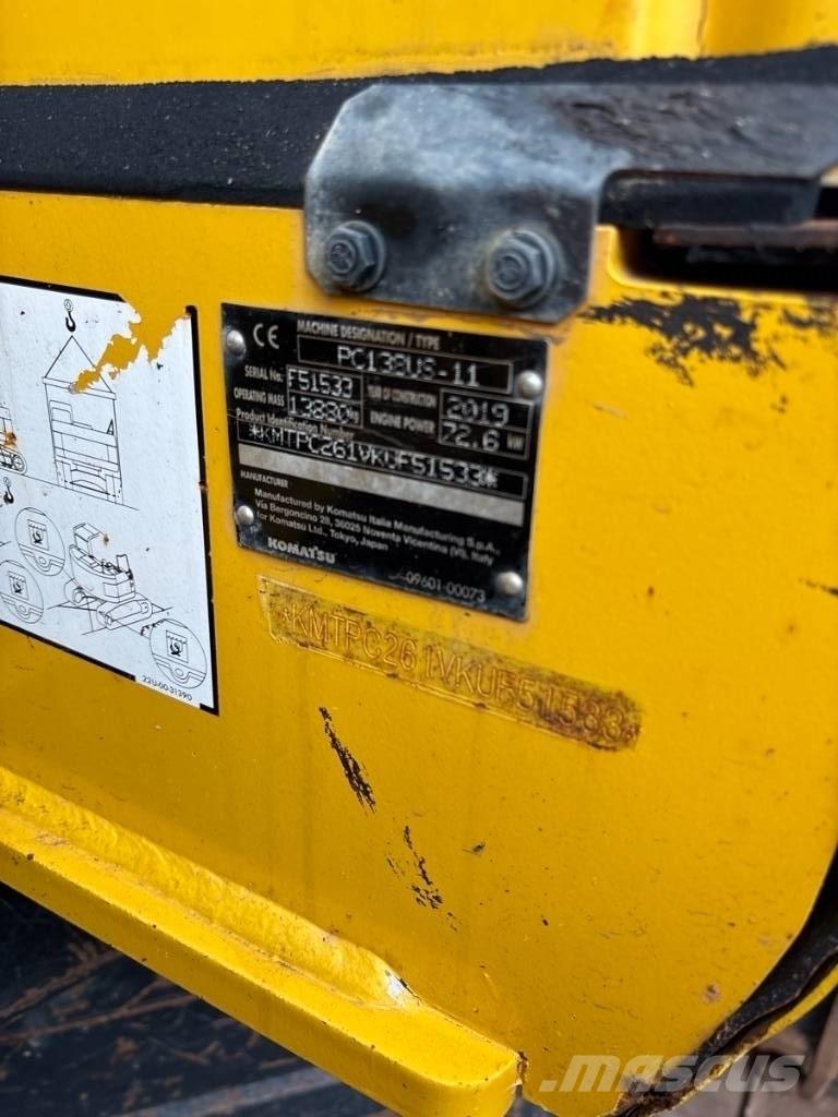 Komatsu PC 138 US-11 Vikšriniai ekskavatoriai