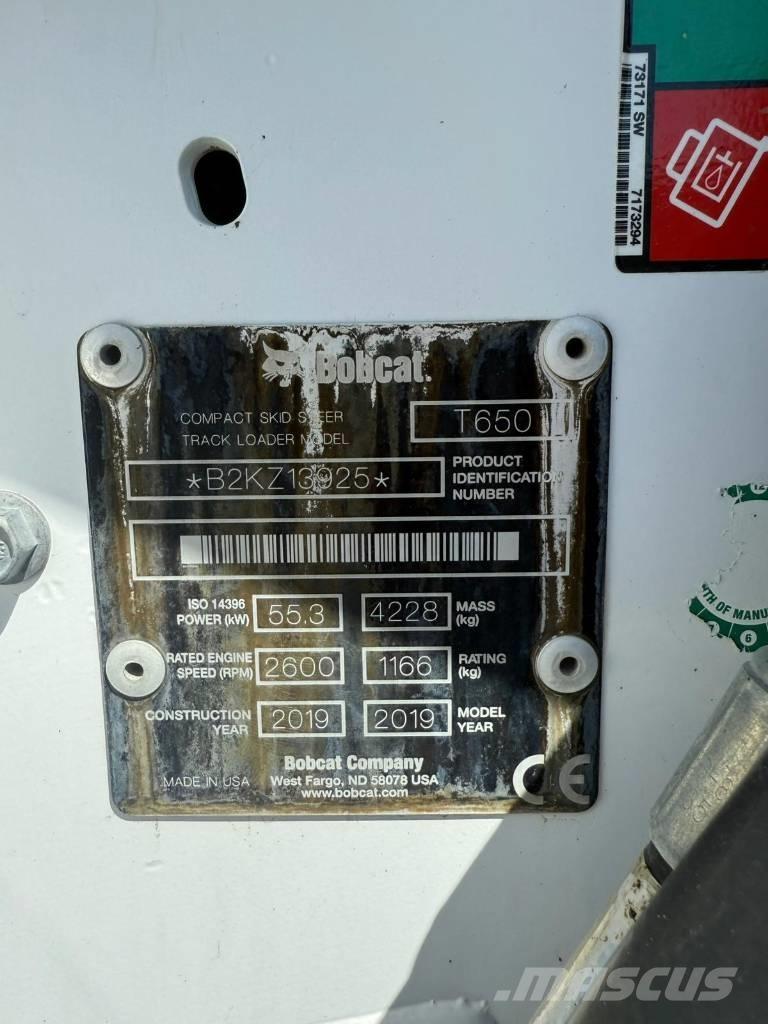 Bobcat T 650 Krautuvai su šoniniu pasukimu