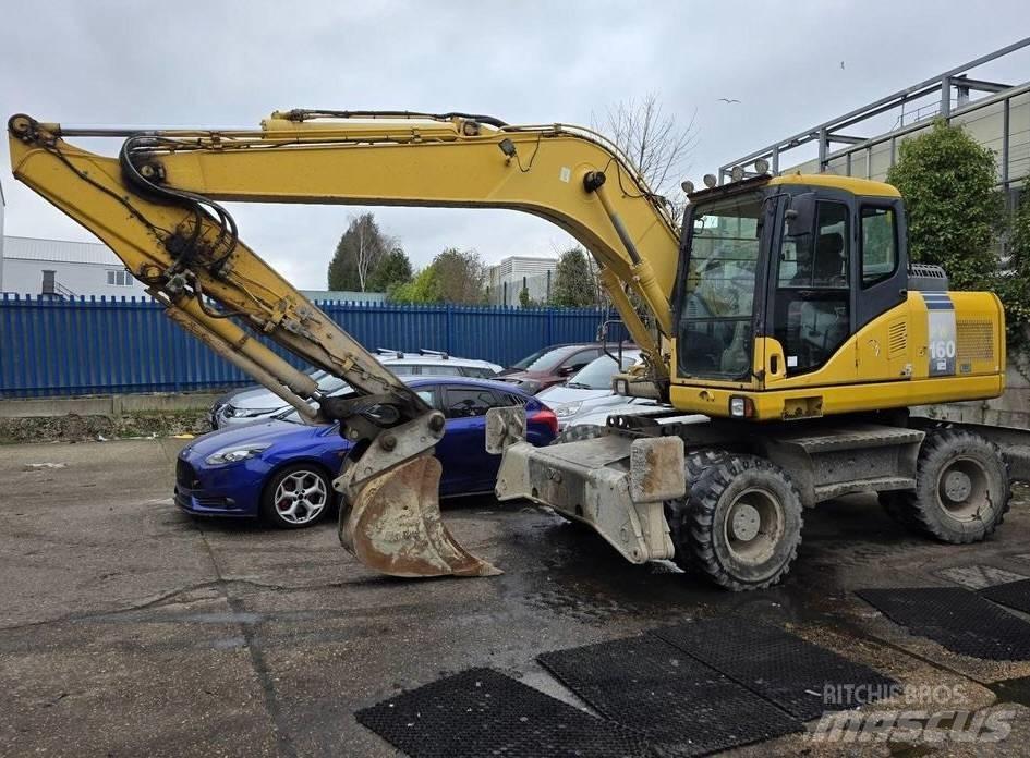 Komatsu PW 160-7 Ratiniai ekskavatoriai