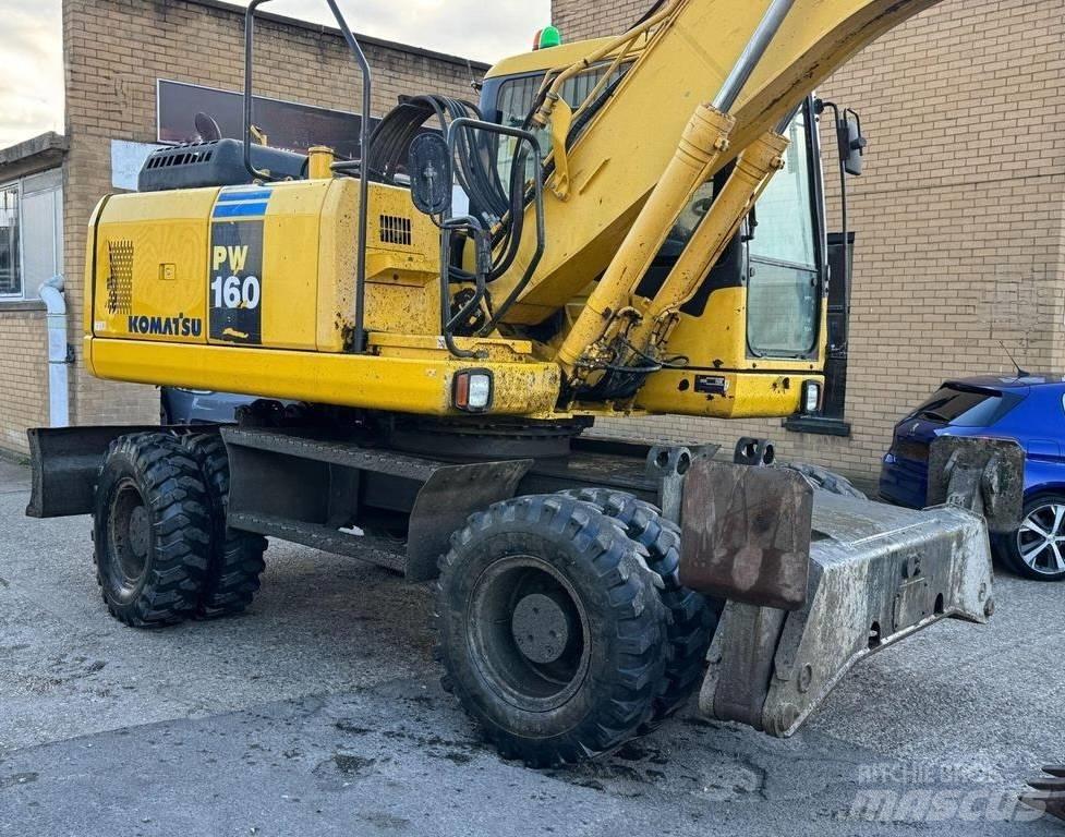 Komatsu PW 160-7 Ratiniai ekskavatoriai