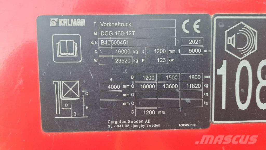 Kalmar DCG160-12T Statyba - Kita