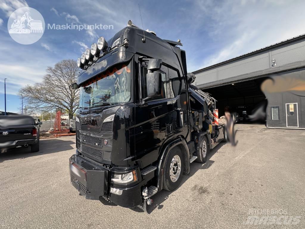 Scania R 500 Automobiliniai kranai