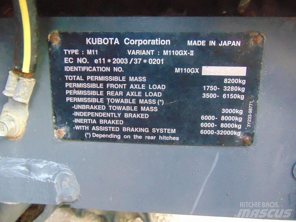Kubota M 110 GX Traktoriai