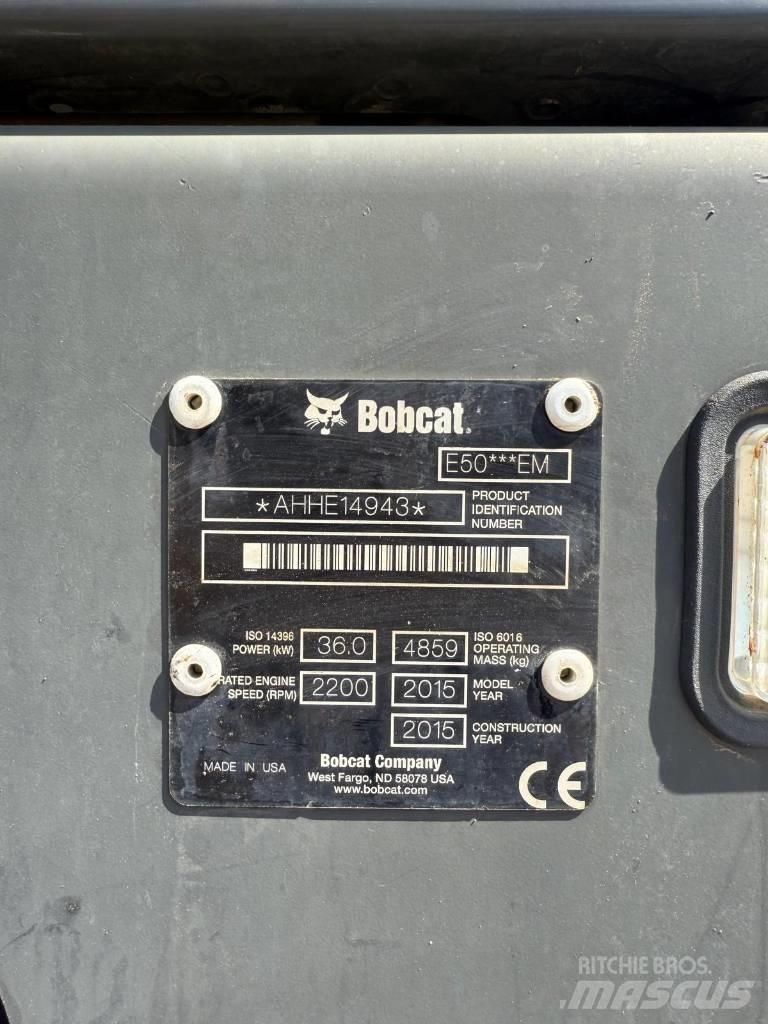 Bobcat E 50 EM Mini ekskavatoriai < 7 t