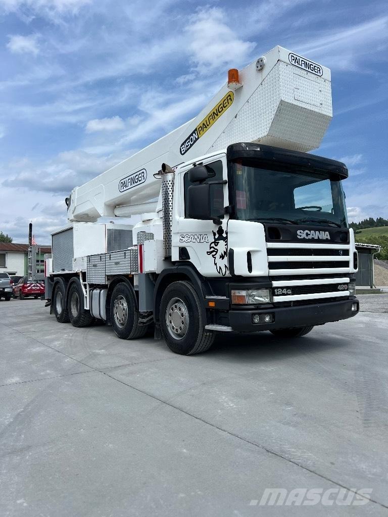 Scania 124 G 420 Automobiliniai kranai