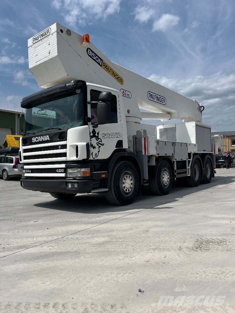 Scania 124 G 420 Automobiliniai kranai