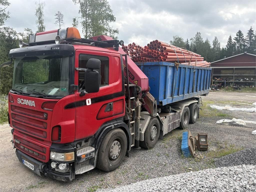Scania R500 Automobiliniai kranai