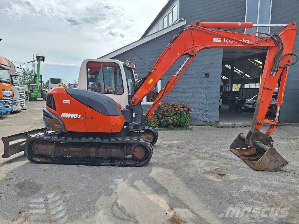 Kubota KX080 Vidutinės galios ekskavatoriai 7-12 t