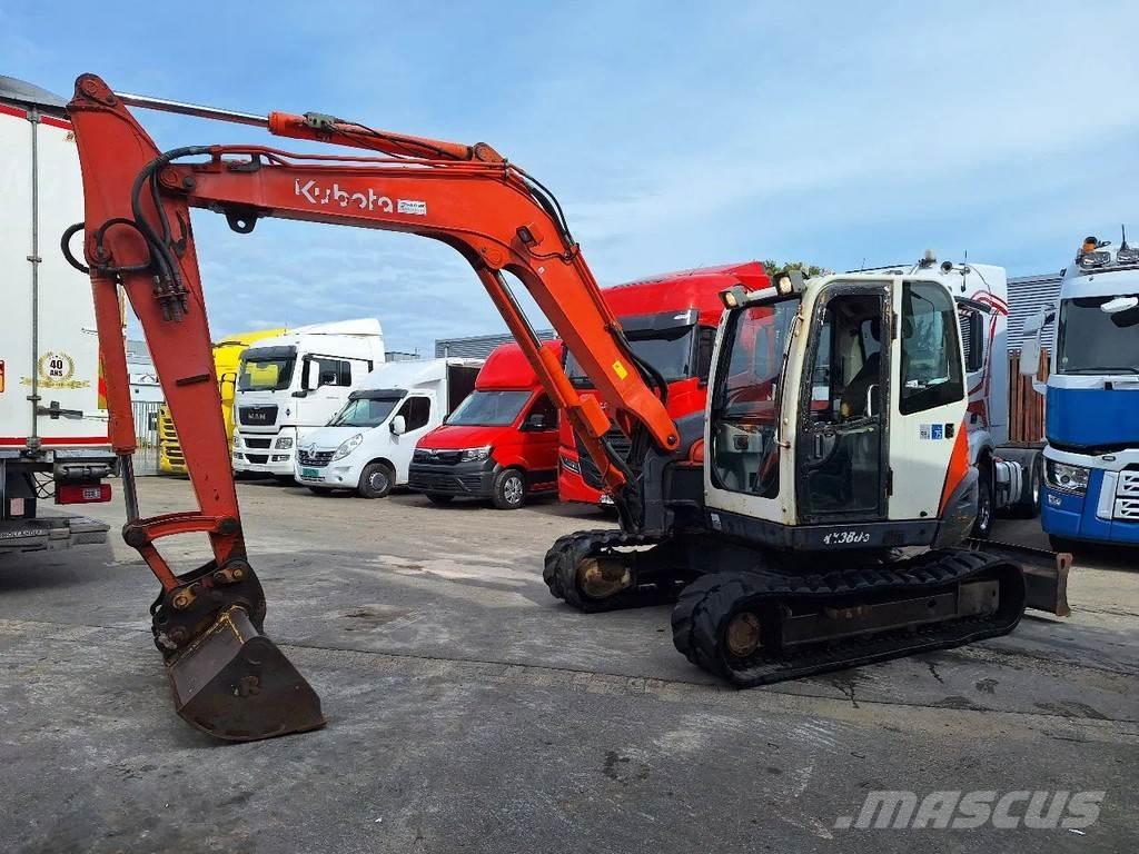 Kubota KX080 Vidutinės galios ekskavatoriai 7-12 t