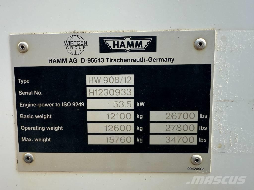 Hamm HW 90-12 Porinių būgnų volai