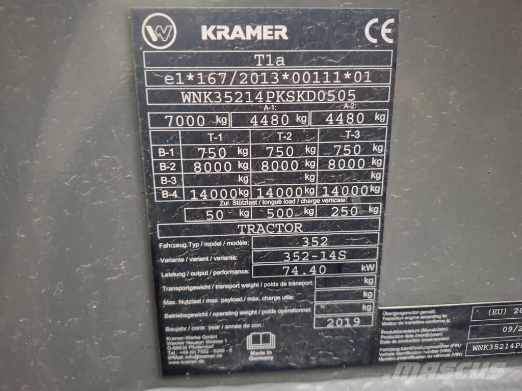 Kramer 8115 Naudoti ratiniai krautuvai
