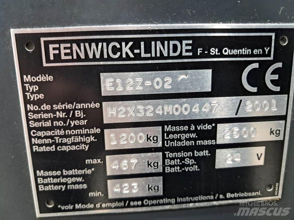 Linde E12Z-02 Elektriniai šakiniai krautuvai