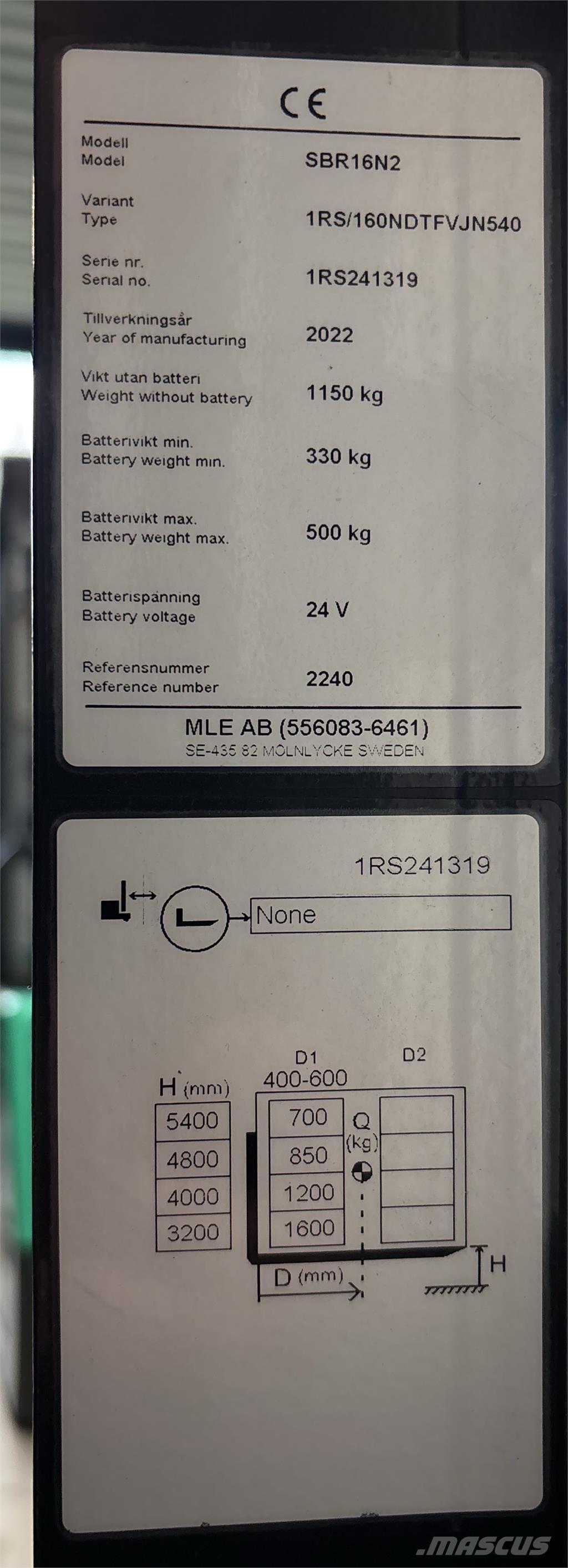 Mitsubishi SBR16N2 Savaeigiai rietuvai