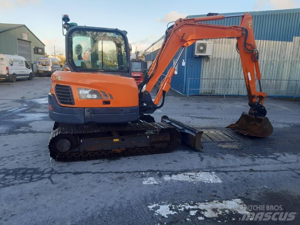 Doosan DX 63-3 Vikšriniai ekskavatoriai