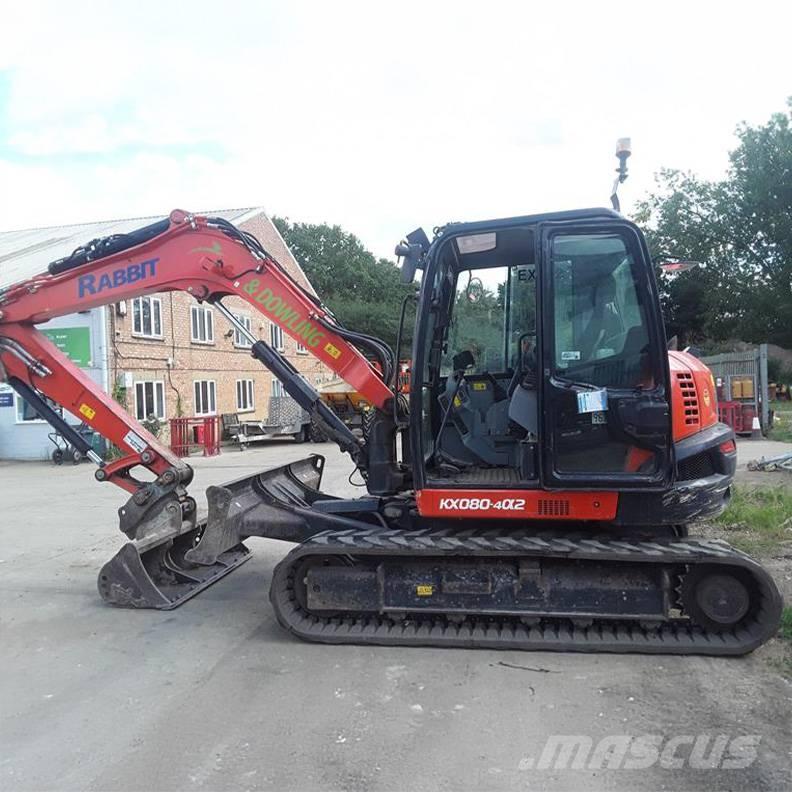 Kubota KX080-4a2 Vidutinės galios ekskavatoriai 7-12 t