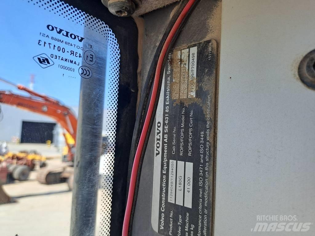 Volvo L180G Naudoti ratiniai krautuvai