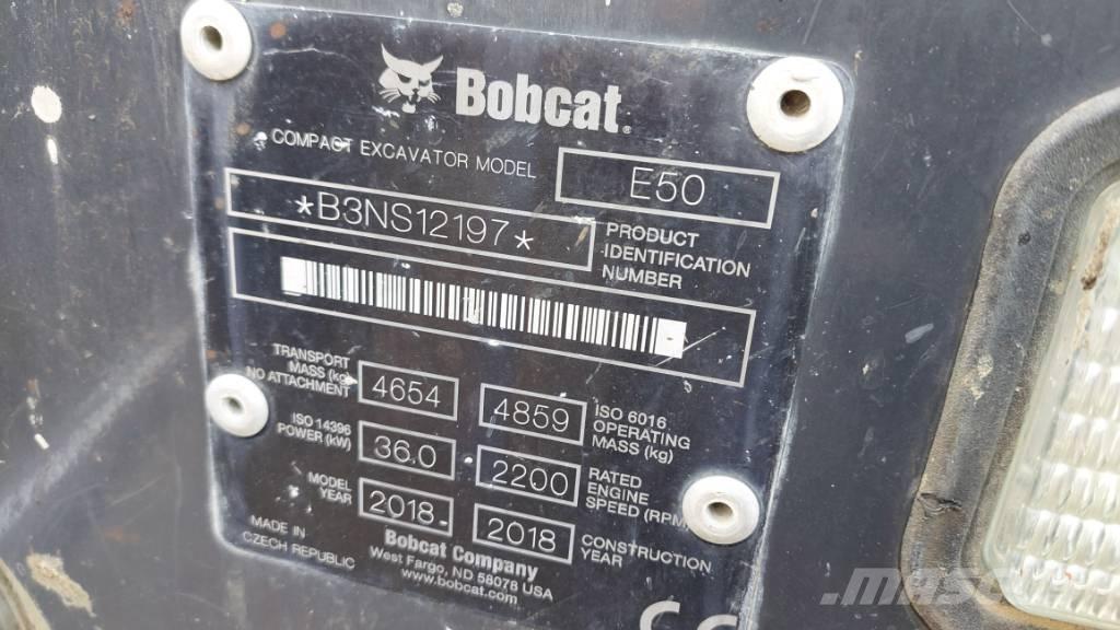 Bobcat E-50 BB-E50 Vikšriniai ekskavatoriai