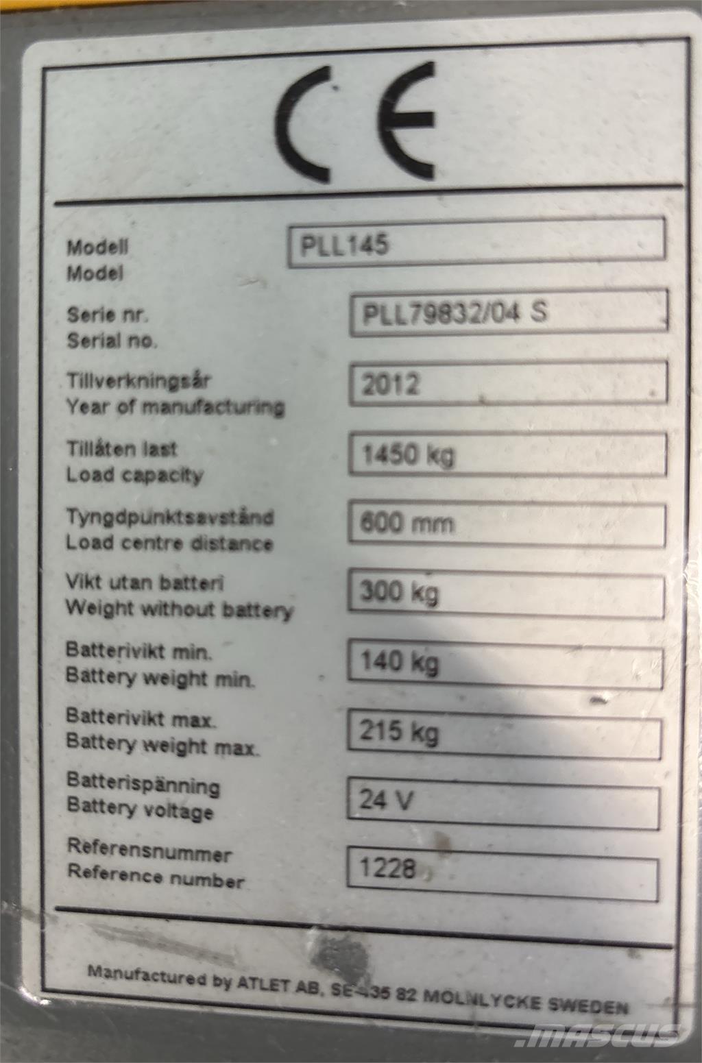 Atlet PLL145 Rankiniai vėžimėliai