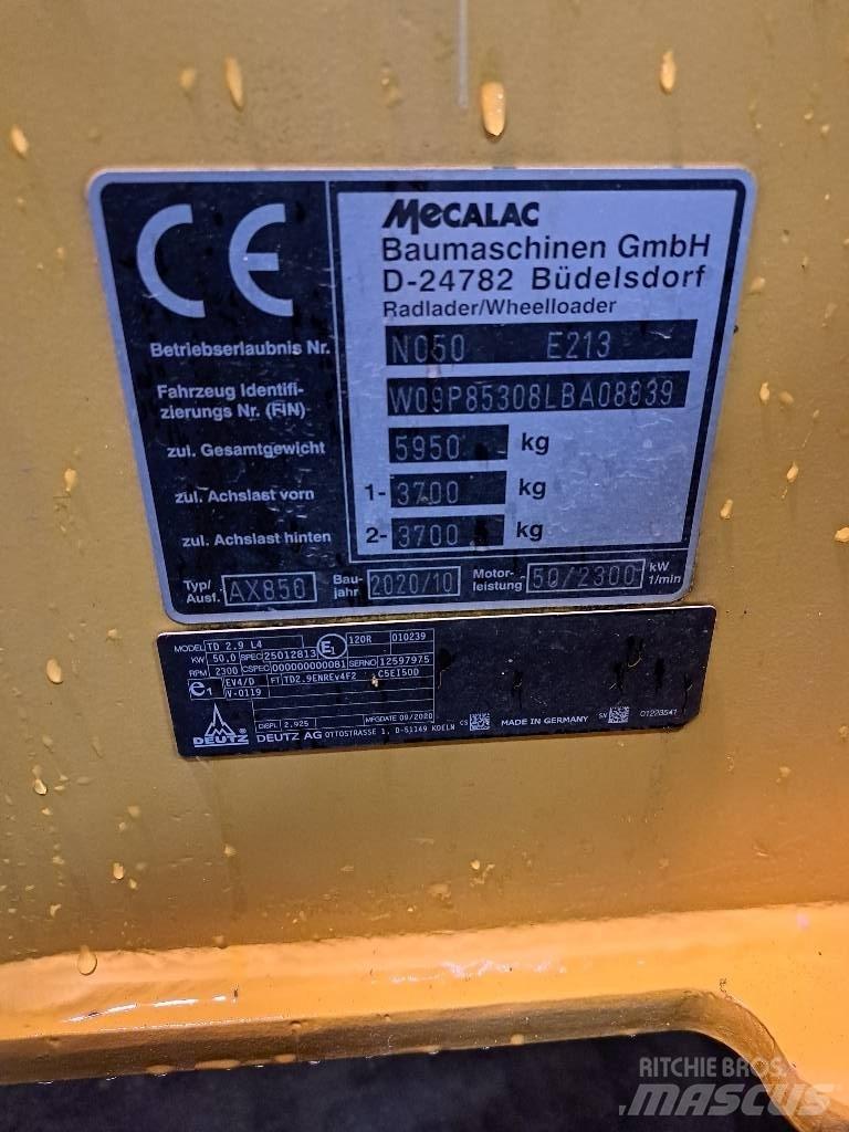 Mecalac AX 850 Naudoti ratiniai krautuvai