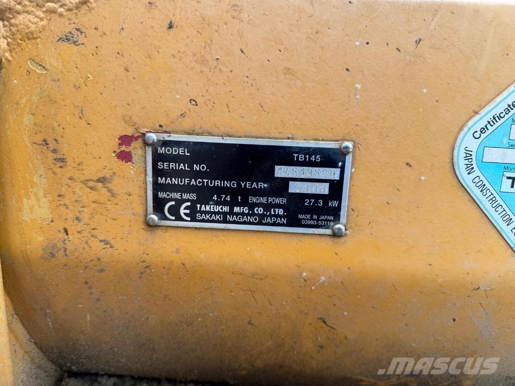Takeuchi TB 145 Mini ekskavatoriai < 7 t