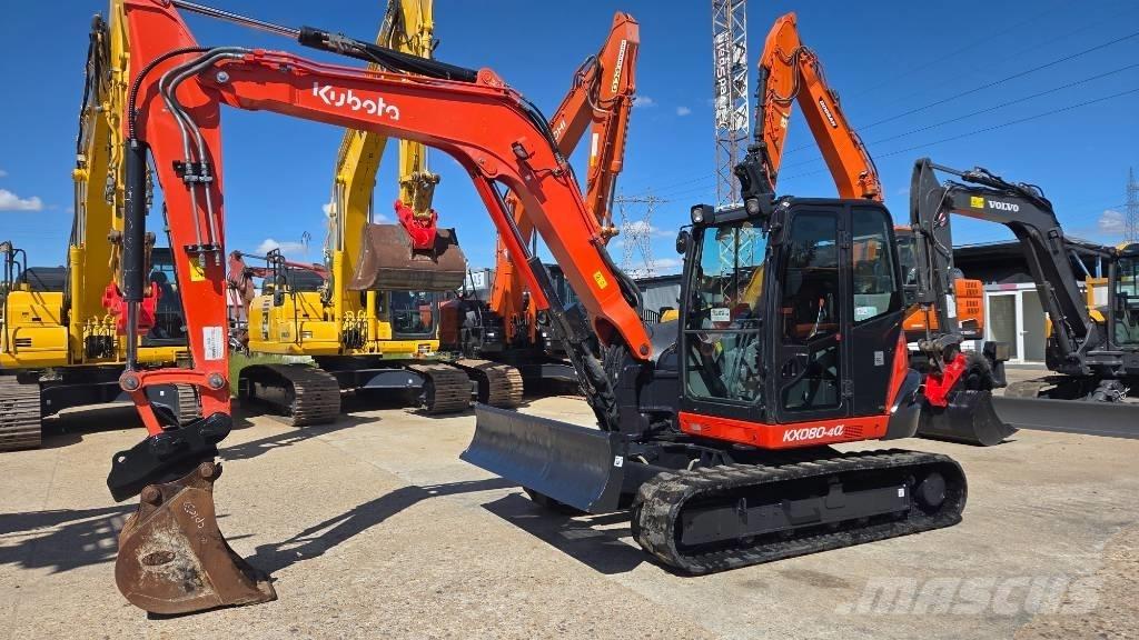 Kubota KX 080-4 Vidutinės galios ekskavatoriai 7-12 t