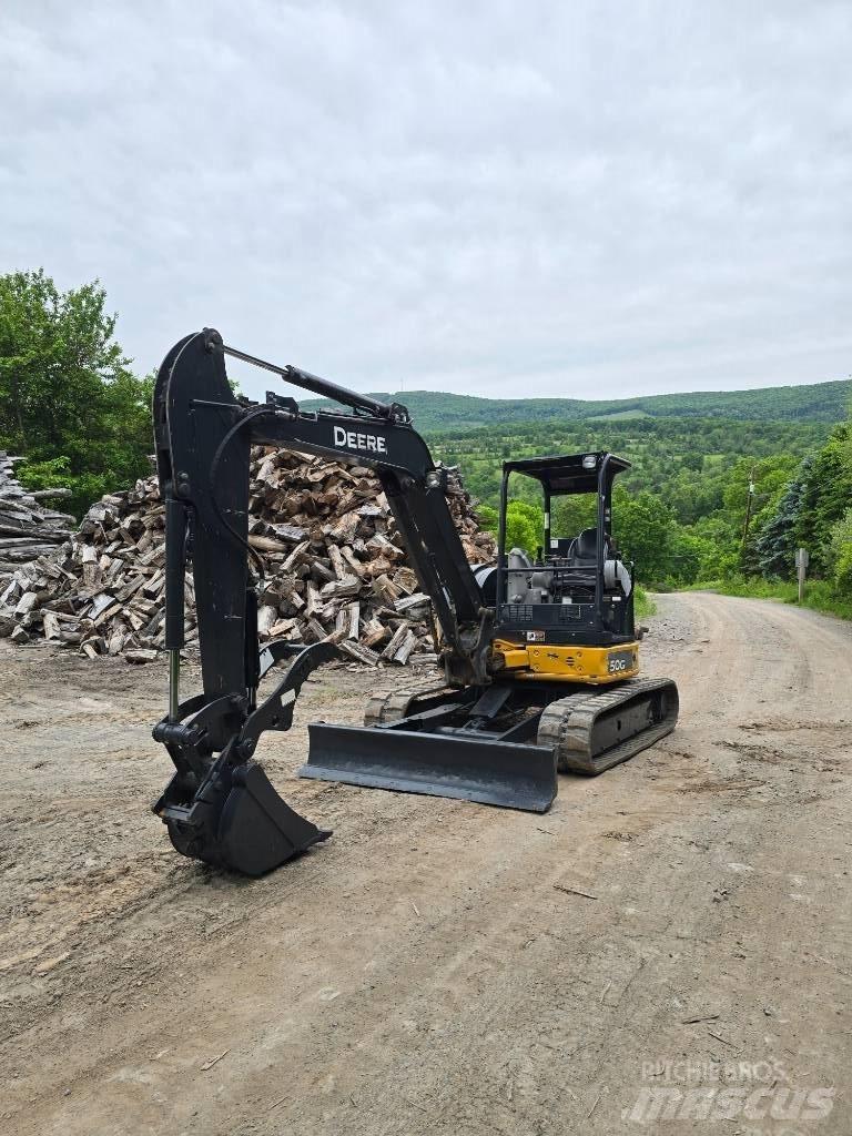 DEERE 50G Mini ekskavatoriai < 7 t