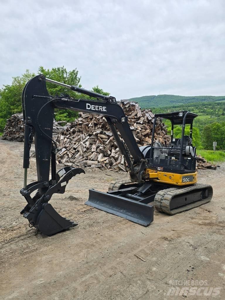 DEERE 50G Mini ekskavatoriai < 7 t