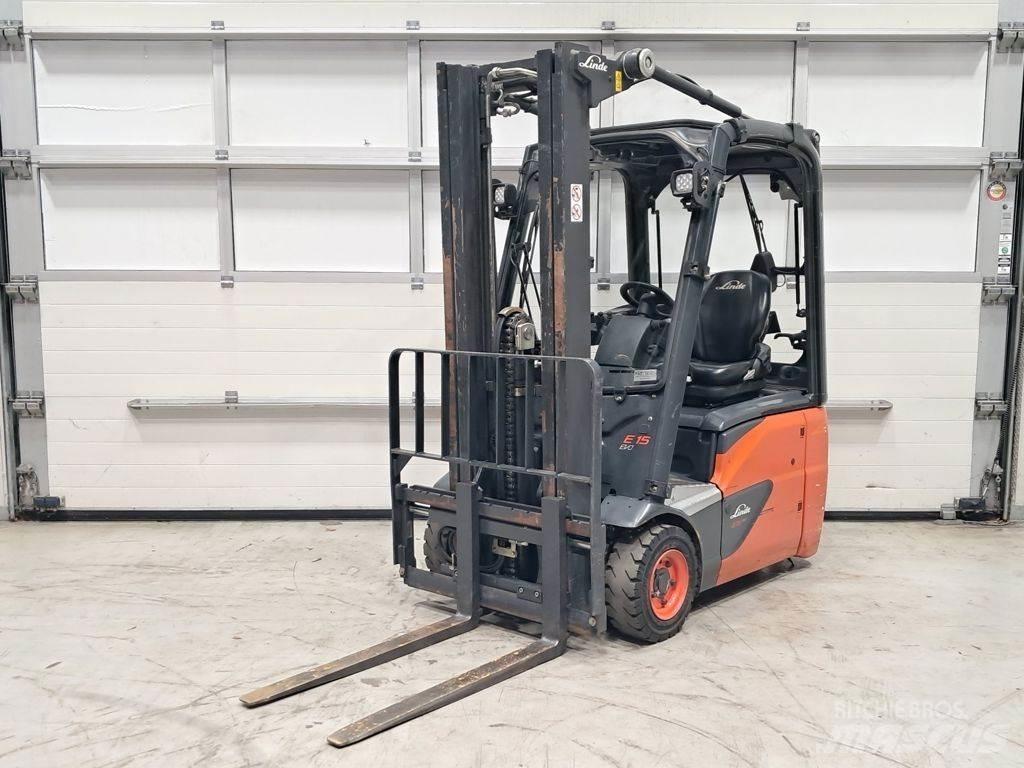 Linde E15-02 Elektriniai šakiniai krautuvai