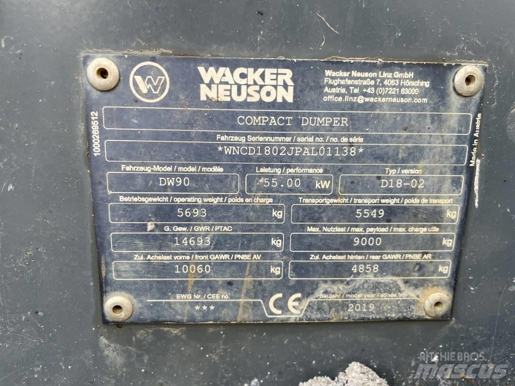 Wacker Neuson DW 90 Statybiniai savivarčiai sunkvežimiai