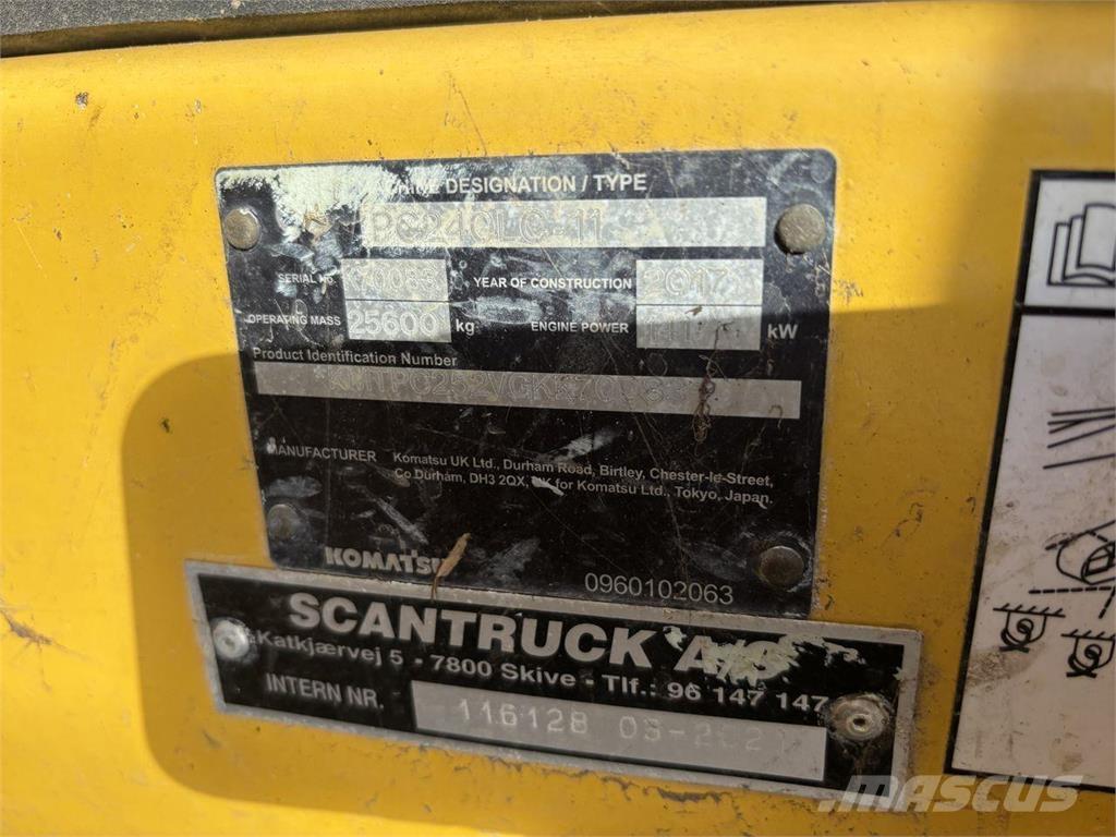 Komatsu PC240LC-11 Vikšriniai ekskavatoriai