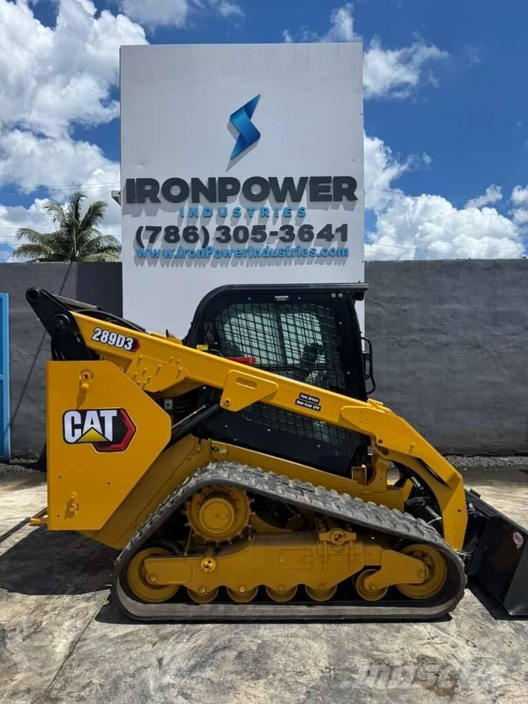 CAT 289D3 Krautuvai su šoniniu pasukimu