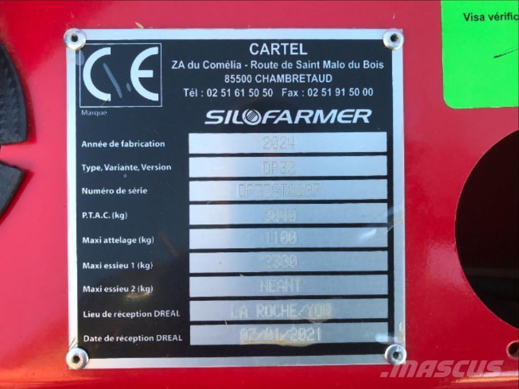 Silofarmer 280 Ryšulių smulkinimo, pjaustymo ir išvyniojimo įrenginiai