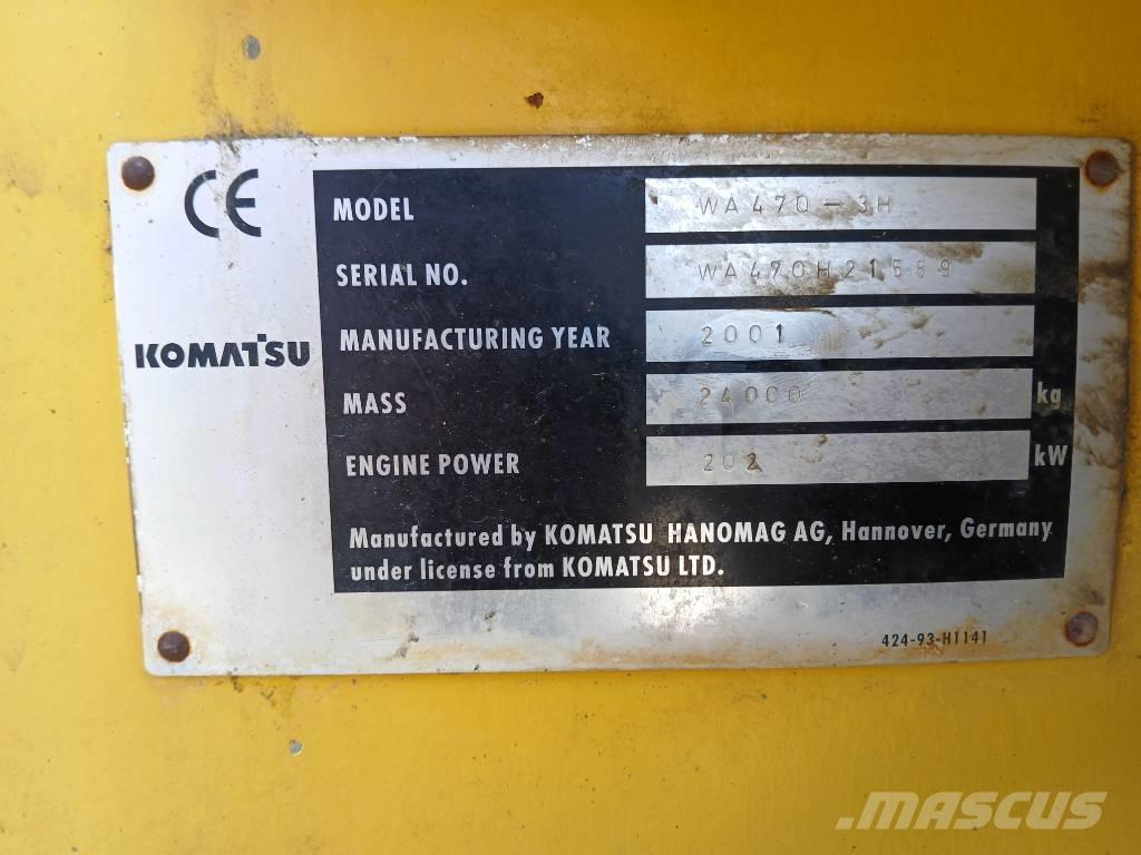 Komatsu WA 470-3H Naudoti ratiniai krautuvai